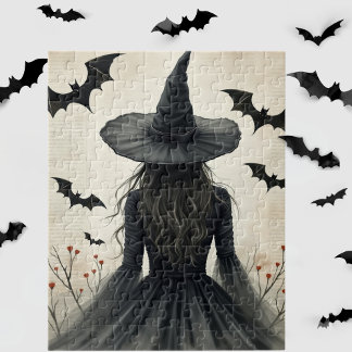 Puzzle Enchanter Halloween sorcière