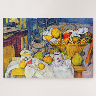 Puzzle Encore la vie avec panier de fruits, Paul Cezanne