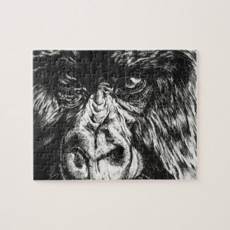 Puzzle encré de gorille
