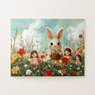 Puzzle Enfant 30 Pièces - Chasse aux Œufs de Pâque