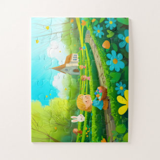 Puzzle Enfant 30 pièces, Pâques – Chasse aux Œufs