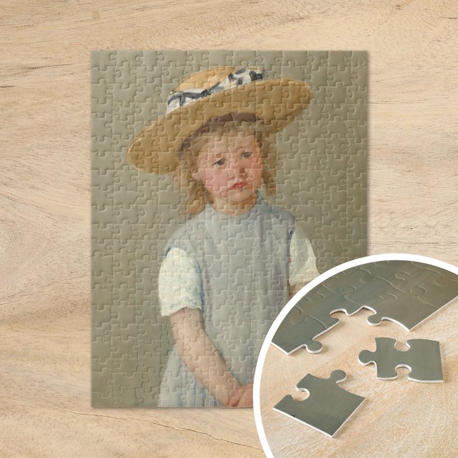 Puzzle Enfant dans un Casquette de paille | Mary Cassatt (Créateur téléchargé)