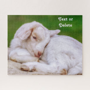 Puzzle Enfant de chèvre pour bébé en sommeil personnalisé