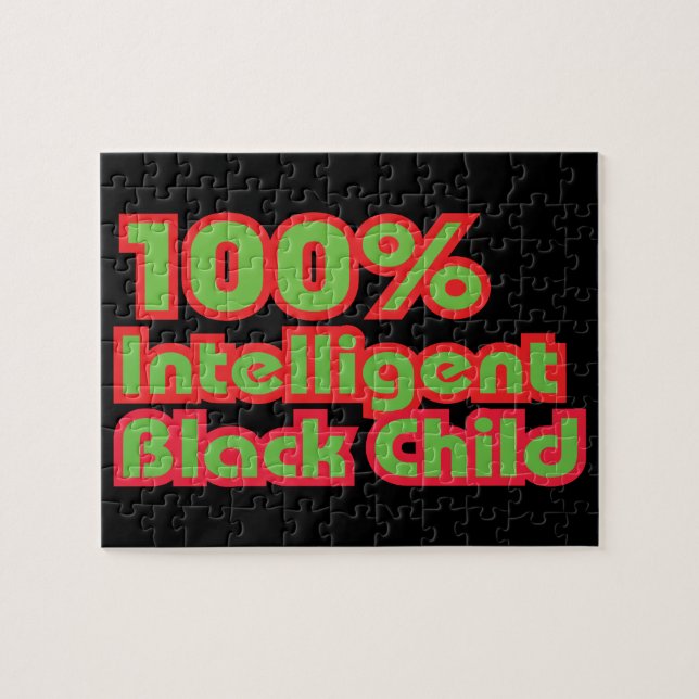 Puzzle Enfant noir intelligent de 100% (Horizontal)
