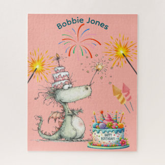 PUZZLE : ENFANTS Anniversaire de dragon mignon per