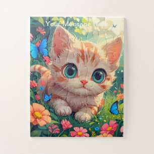 Puzzle Enfants Chiot et Kitten Garden Adventure