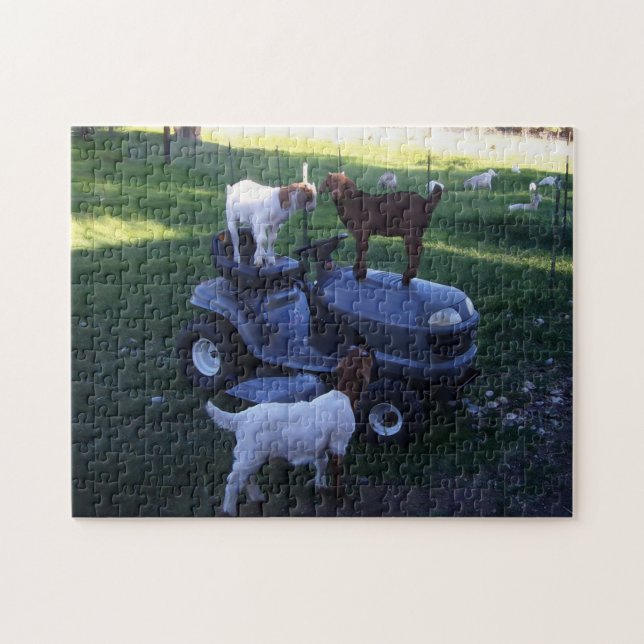 Puzzle Enfants de chèvre en tant que puissance (Horizontal)
