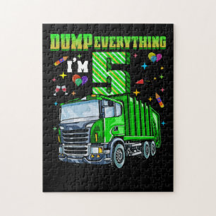 Puzzle Enfants Garbage Truck 5e anniversaire Garçons 5 an