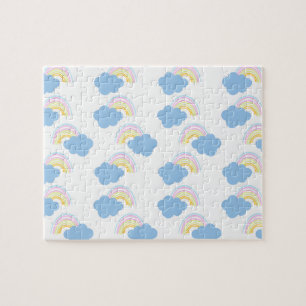 Puzzle Enfants Mignons Nuages Arc-en-ciel Fantaisie