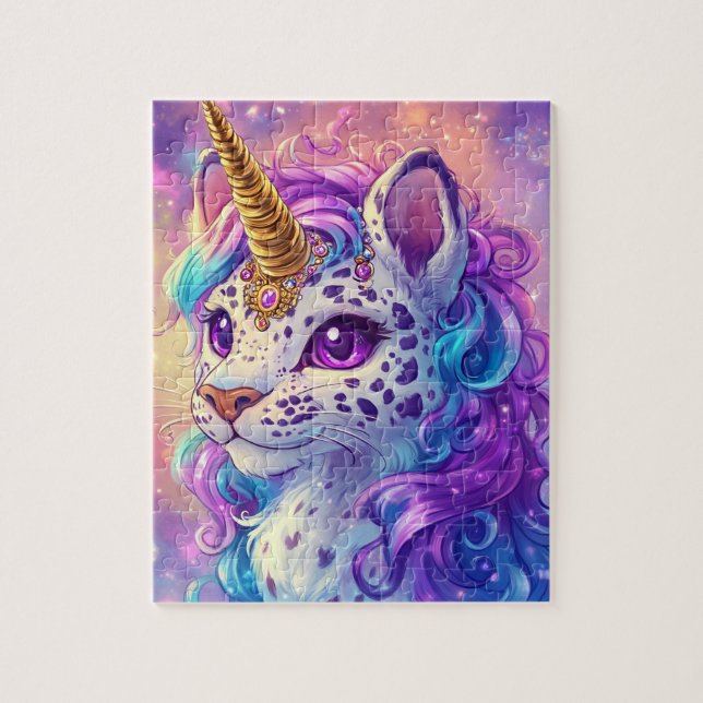 Puzzle enfants unicorn cheetah (Vertical)