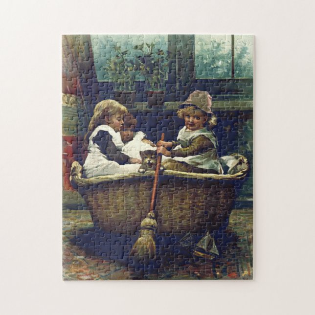 Puzzle Enfants vintages (Vertical)