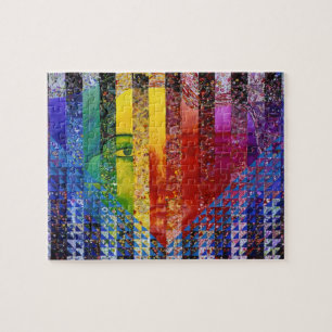 Puzzle Énigme I - Déesse abstraite de femme d'arc-en-ciel