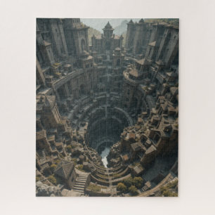 Puzzle énigme impossible - L'illusion de la ville spirale