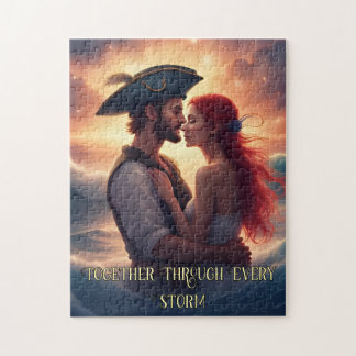 Puzzle Ensemble à travers chaque tempête Romantique Pirat