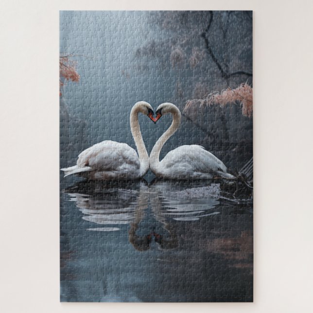 Puzzle Ensemble pour toujours cygnes (Vertical)