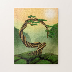 Puzzle Enso Zen Circle Bonsai Tree