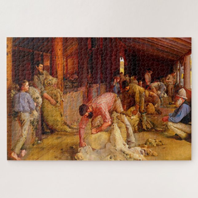 Puzzle Entendre les béliers Tom Roberts 1890 Art australi (Horizontal)