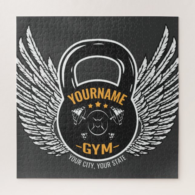 Puzzle Entraîneur de fitness GYM personnalisé Kettlebell (Vertical)