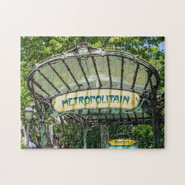 Puzzle Entrée de la station de métro Montmartre - Paris (Horizontal)