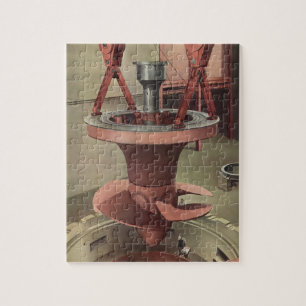 Puzzle Entreprise Vintage, Énergie de Turbine à Eau Géant