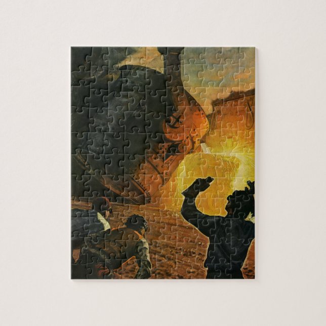 Puzzle Entreprise Vintage, Industrie de la Fabrication d' (Vertical)