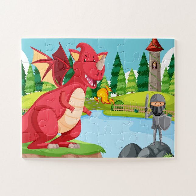 Puzzle Epic Imaginaire Adventure - Knight vs Dragon (Horizontal)