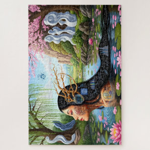 Puzzle "Equations in Bloom" - Un portrait numérique