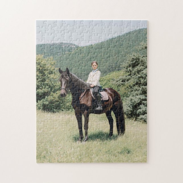 Puzzle Equestrian Horse Custom Photo Unique (Vertical)