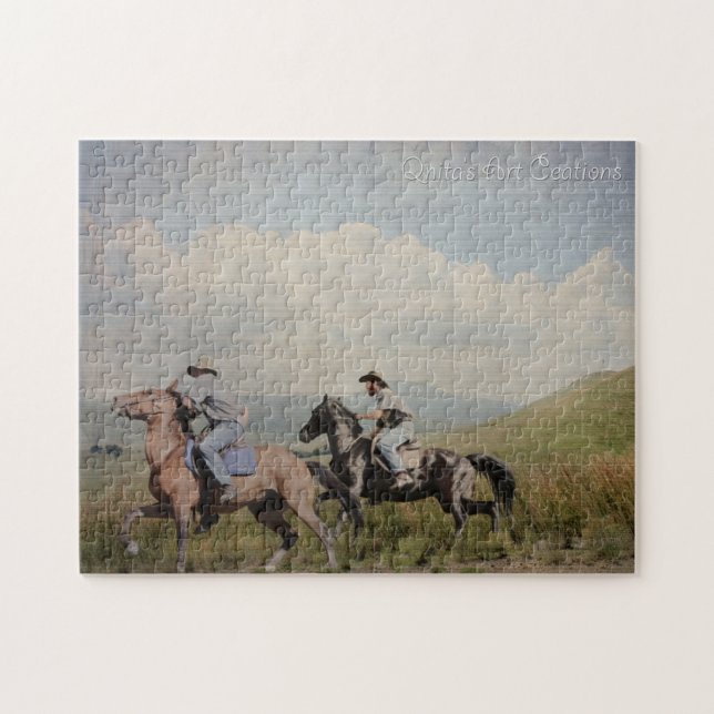 Puzzle Équitation de cowboy (Horizontal)