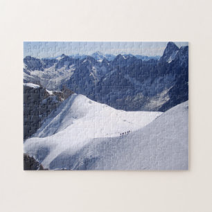 Puzzle Escalade en massif Mont Blanc, Chamonix, France