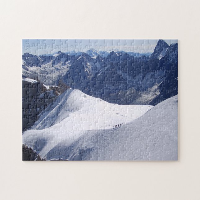 Puzzle Escalade en massif Mont Blanc, Chamonix, France (Horizontal)