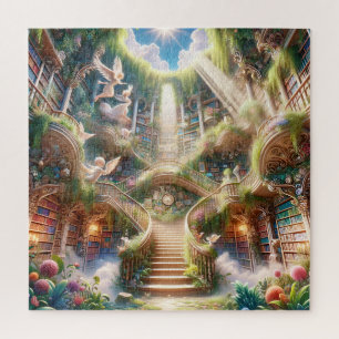 Puzzle Escalier de la bibliothèque angélique vers l'illum