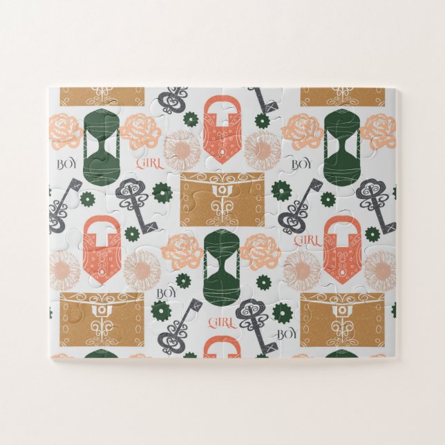 Puzzle Escape Room Genre Reveillez Baby shower Jeu (Horizontal)