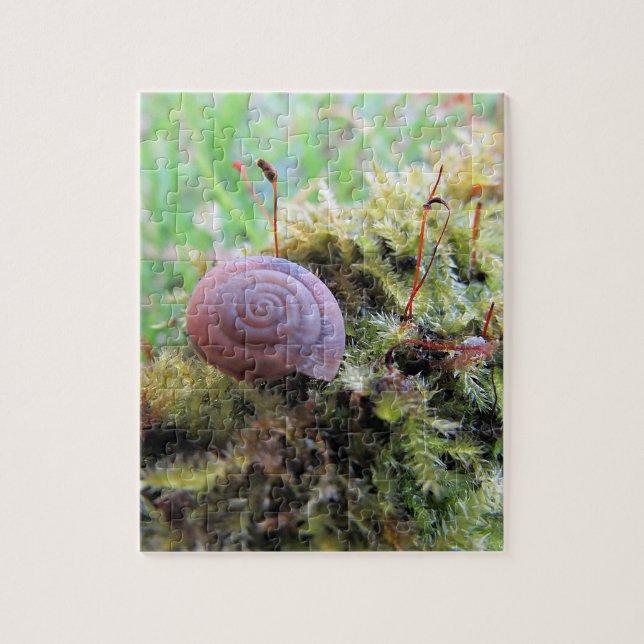 Puzzle Escargot dans la mousse (Vertical)