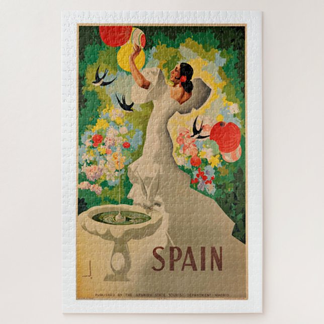 Puzzle Espagne - Affiches Vintage voyage (Vertical)