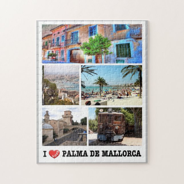 Puzzle Espagne - Baléares - Majorque - I Love - (Vertical)