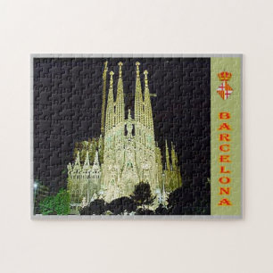 Puzzle Espagne - Barcelone - Basilique Sagrada Familia -