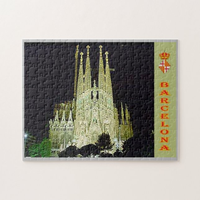 Puzzle Espagne - Barcelone - Basilique Sagrada Familia - (Horizontal)