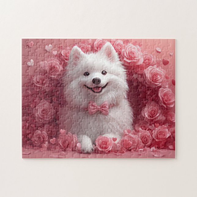 Puzzle Esquimau américain avec Rose - Saint Valentin (Horizontal)