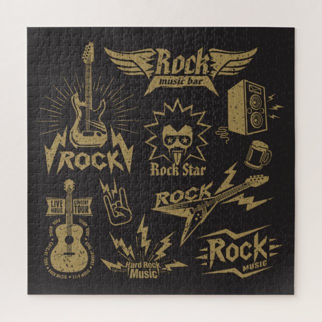 Puzzle Essence de musique rock énergique (Vertical)