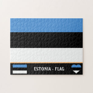 Puzzle Estonian Flag & Estonia - country, holiday /sports