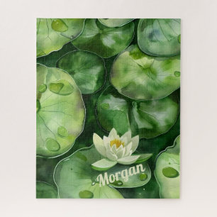 Puzzle Étang aquarelle transparent personnalisé   Cadeau 