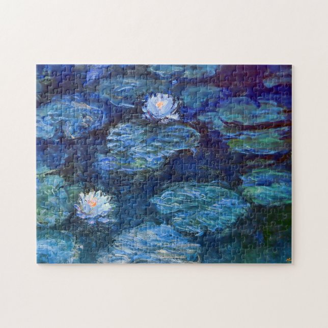 Puzzle Etang Lily dans Blue Claude Monet Fine Art (Horizontal)
