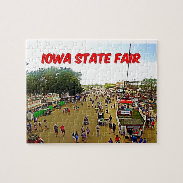 PUZZLE ÉTAT DE L'IOWA JUSTE (Horizontal)