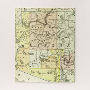 Puzzle État et villes antiques de voyage de carte de