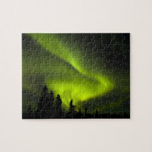 Puzzle États-Unis, Alaska, Chena Hot Springs. Aurora Bor