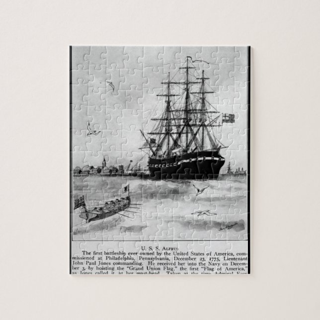 Puzzle États-Unis Alfred. Première photo de bataillon (Vertical)