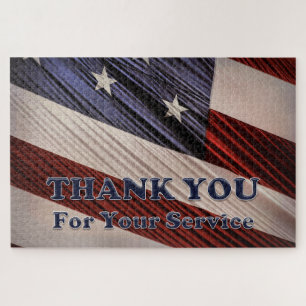 Puzzle États-Unis Anciens combattants patriotique drapeau