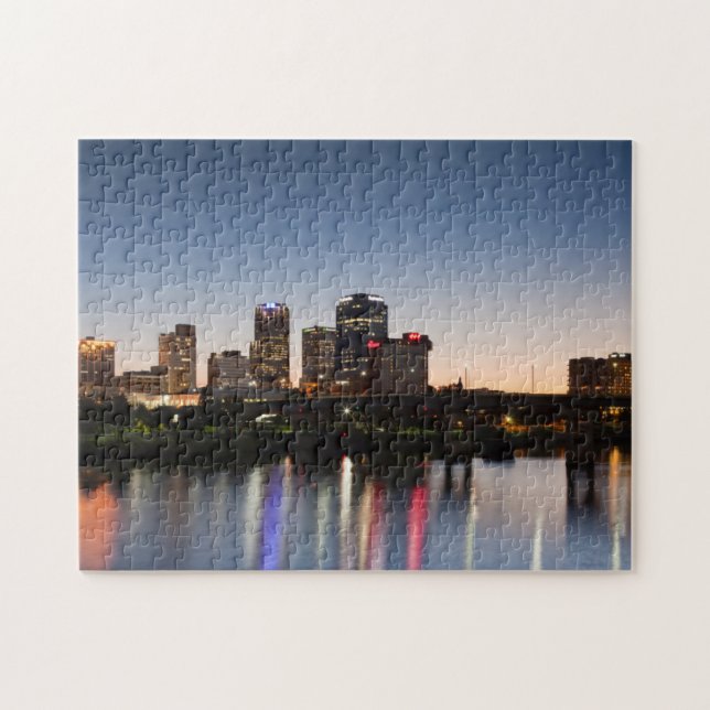 Puzzle États-Unis, Arkansas, Little Rock, City Skyline (Horizontal)