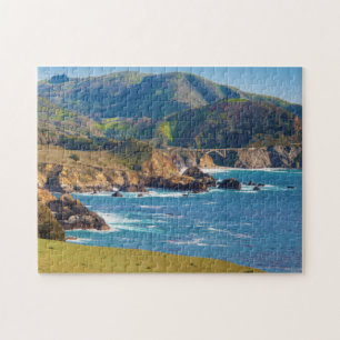Puzzle États-Unis, Californie. Panorama De Big Sur Avec B